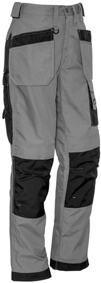5 pack - Mens Ultralite Multi-Pocket Pant   Zp509 Silver/Black