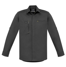 Load image into Gallery viewer, 5 pack - Mens Streetworx L/S Stretch Shirt   Zw350 Charcoal