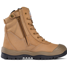 Load image into Gallery viewer, Work Boot High Leg Zipsider with scuff cap wheat Mongrel 451050
