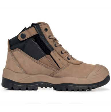 Work Boot Zipsider with scuff cap wheat Mongrel 461050