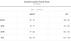 Track Pant Unit Candid Ladies Track Pant Peach SIZE 14 OR 16 BX2045