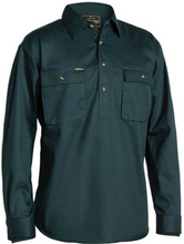 Load image into Gallery viewer, Bisley Bsc6433 Closed Front Cotton Drill Shirt - Long Sleeve 190Gsm