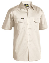 Load image into Gallery viewer, Bisley Bs1893 Open Front Cool Lightweight Drill Shirt - Short Sleeve