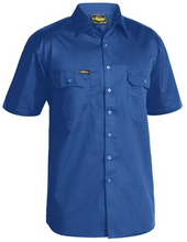 Load image into Gallery viewer, Bisley Bs1893 Open Front Cool Lightweight Drill Shirt - Short Sleeve