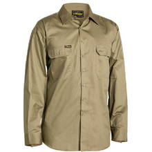 Load image into Gallery viewer, Bisley Bs6893 Open Front Cool Lightweight Drill Shirt - Long Sleeve