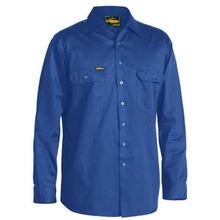 Load image into Gallery viewer, Bisley Bs6893 Open Front Cool Lightweight Drill Shirt - Long Sleeve