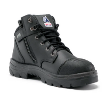 Load image into Gallery viewer, Safety Boot Steel Blue - Parkes Zip: Scuff Cap Black 312658 - Steel Cap