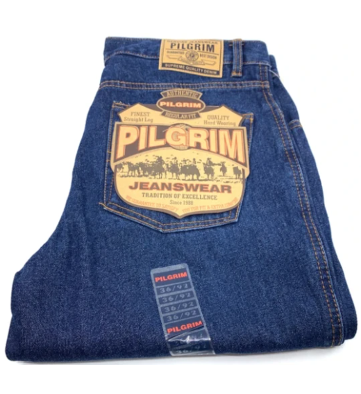 Western Jean Pilgrim Stonewash Men'S 5 Pocket - Regular Length