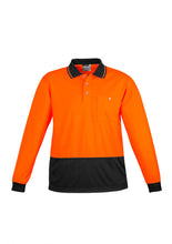 Load image into Gallery viewer, Unisex Hi Vis Basic Spliced Polo - Long Sleeve ZH232  Syzmik