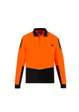 Load image into Gallery viewer, Mens Hi Vis Flux L/S Polo ZH310  Syzmik