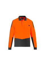 Load image into Gallery viewer, Mens Hi Vis Flux L/S Polo ZH310  Syzmik