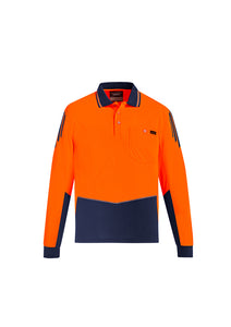 Mens Hi Vis Flux L/S Polo ZH310  Syzmik