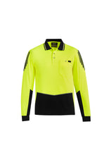 Load image into Gallery viewer, Mens Hi Vis Flux L/S Polo ZH310  Syzmik