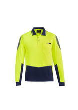 Load image into Gallery viewer, Mens Hi Vis Flux L/S Polo ZH310  Syzmik