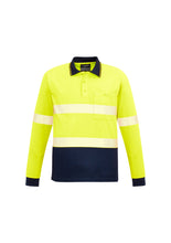 Load image into Gallery viewer, Unisex Hi Vis Segmented L/S Polo - Hoop Taped ZH530  Syzmik