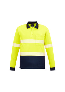 Unisex Hi Vis Segmented L/S Polo - Hoop Taped ZH530  Syzmik