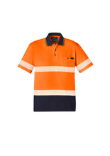 Load image into Gallery viewer, Unisex Hi Vis Segmented S/S Polo - Hoop Taped ZH535  Syzmik