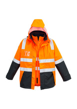 Load image into Gallery viewer, Mens Hi Vis 4 in 1 Waterproof Jacket ZJ532  Syzmik