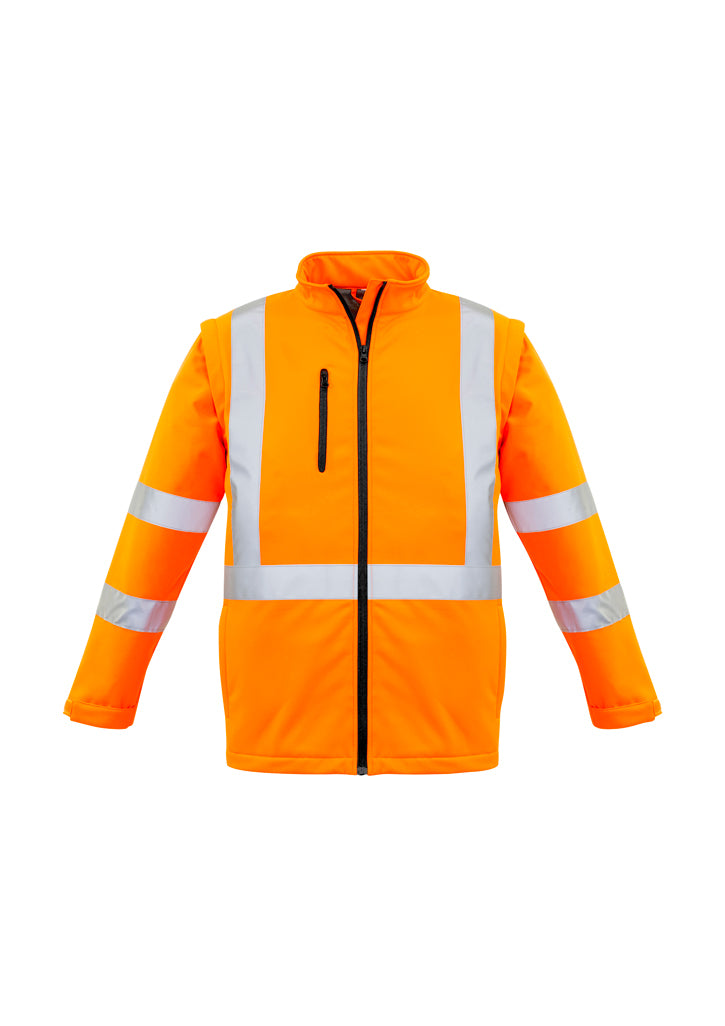 Unisex Hi Vis 2 in 1 X Back Soft Shell Jacket ZJ680  Syzmik