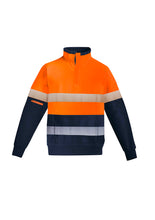 Load image into Gallery viewer, Mens Orange Flame HRC 2 Hoop Taped 1/4 Zip Brushed Fleece ZT150  Syzmik