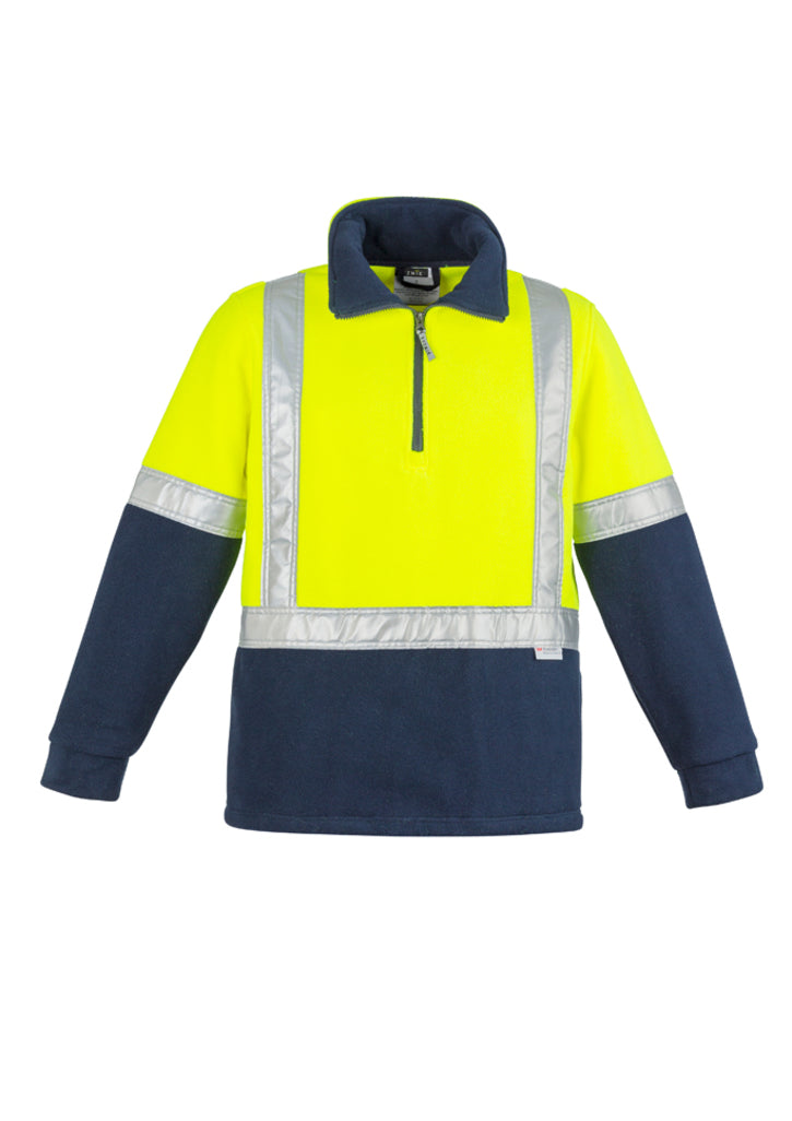 HI VIS Polar FLEECE JUMPER - SHOULDER TAPED ZT462  Syzmik