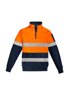 Mens Hi Vis 1/4 Zip Pullover - Hoop Taped ZT567  Syzmik