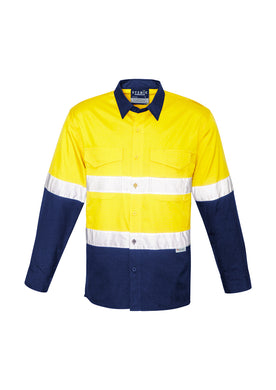 Mens Rugged Cooling Taped Hi Vis Spliced Shirt ZW129  Syzmik