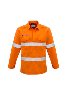 Mens FR Closed Front Hooped Taped Shirt ZW134  Syzmik