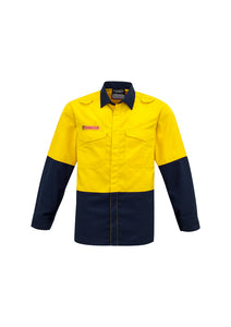 Mens Hi Vis Spliced Shirt ZW138  Syzmik