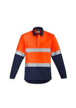 Load image into Gallery viewer, Mens Orange Flame HRC 2 Hoop Taped Closed Front Spliced Shirt ZW143  Syzmik