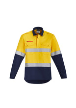 Load image into Gallery viewer, Mens Orange Flame HRC 2 Hoop Taped Closed Front Spliced Shirt ZW143  Syzmik