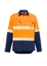 Load image into Gallery viewer, Mens Hi Vis Outdoor Segmented Tape L/S Shirt ZW470  Syzmik