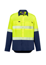 Load image into Gallery viewer, Mens Hi Vis Outdoor Segmented Tape L/S Shirt ZW470  Syzmik