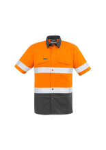 Load image into Gallery viewer, Mens Rugged Cooling Taped Hi Vis Spliced S/S Shirt ZW835  Syzmik