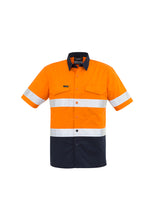 Load image into Gallery viewer, Mens Rugged Cooling Taped Hi Vis Spliced S/S Shirt ZW835  Syzmik