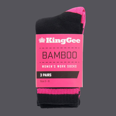 Kinggee K49015 Wmn Bamboo Sock 3pk