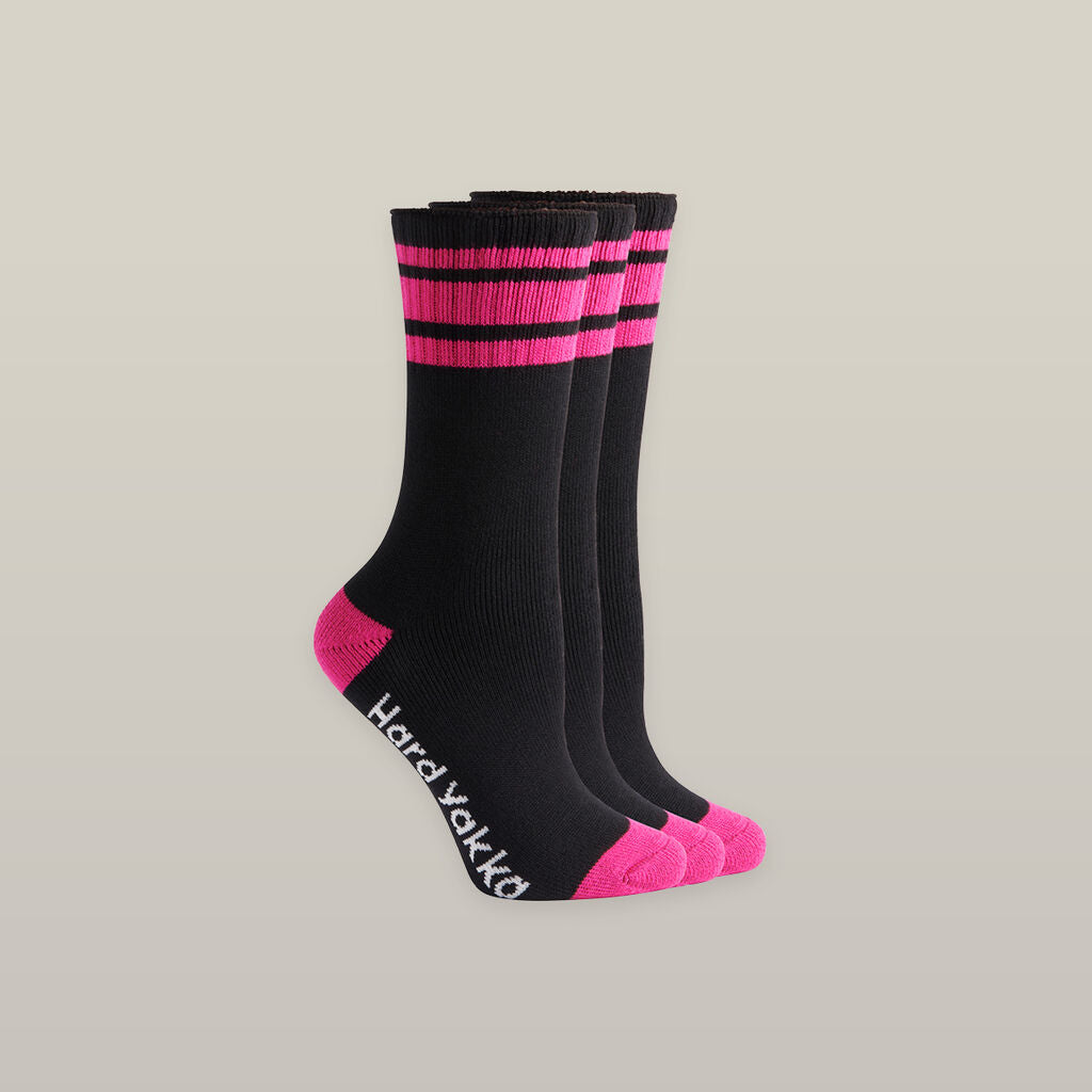 Hard Yakka Y26455 Wmn Bamboo Sock 3pk